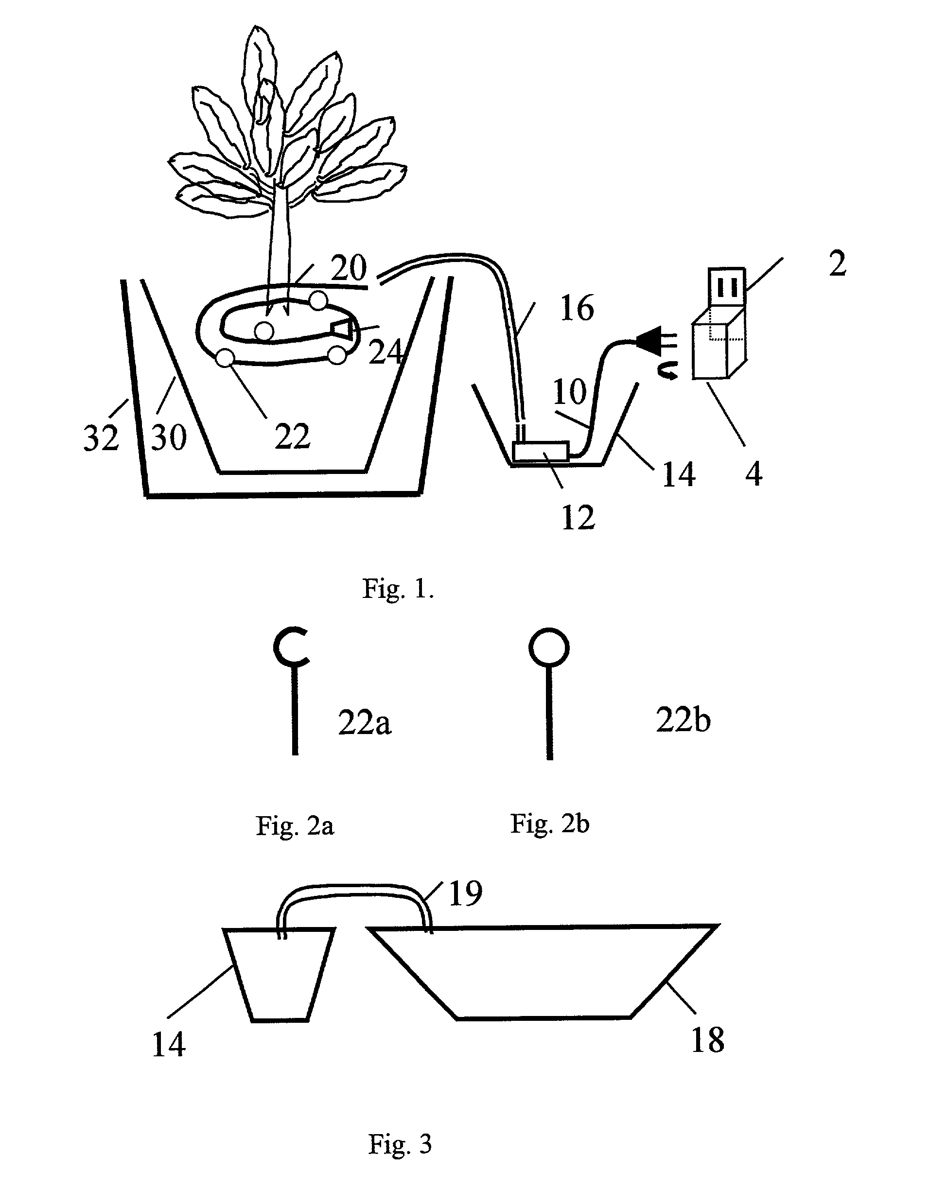 Automatic houseplant watering apparatus for homes and offices