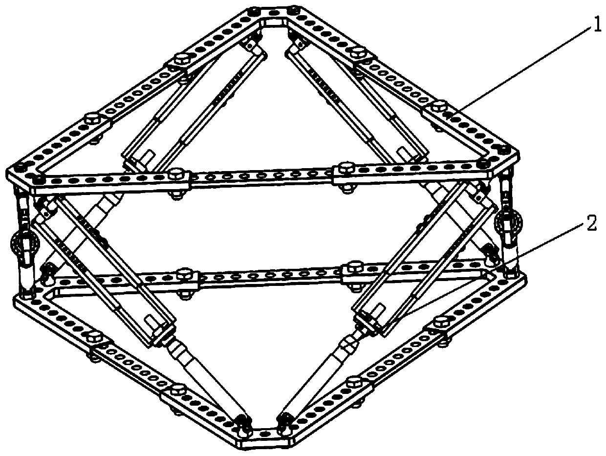 Triangular telescopic type skeleton recovering external fixing frame
