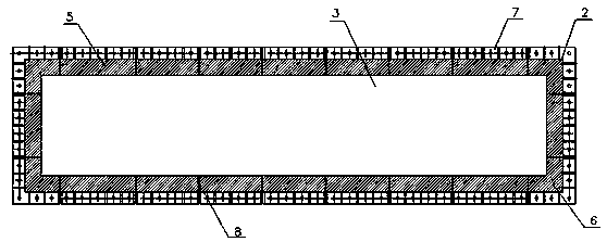 Thermal treatment furnace fire door without water cooling