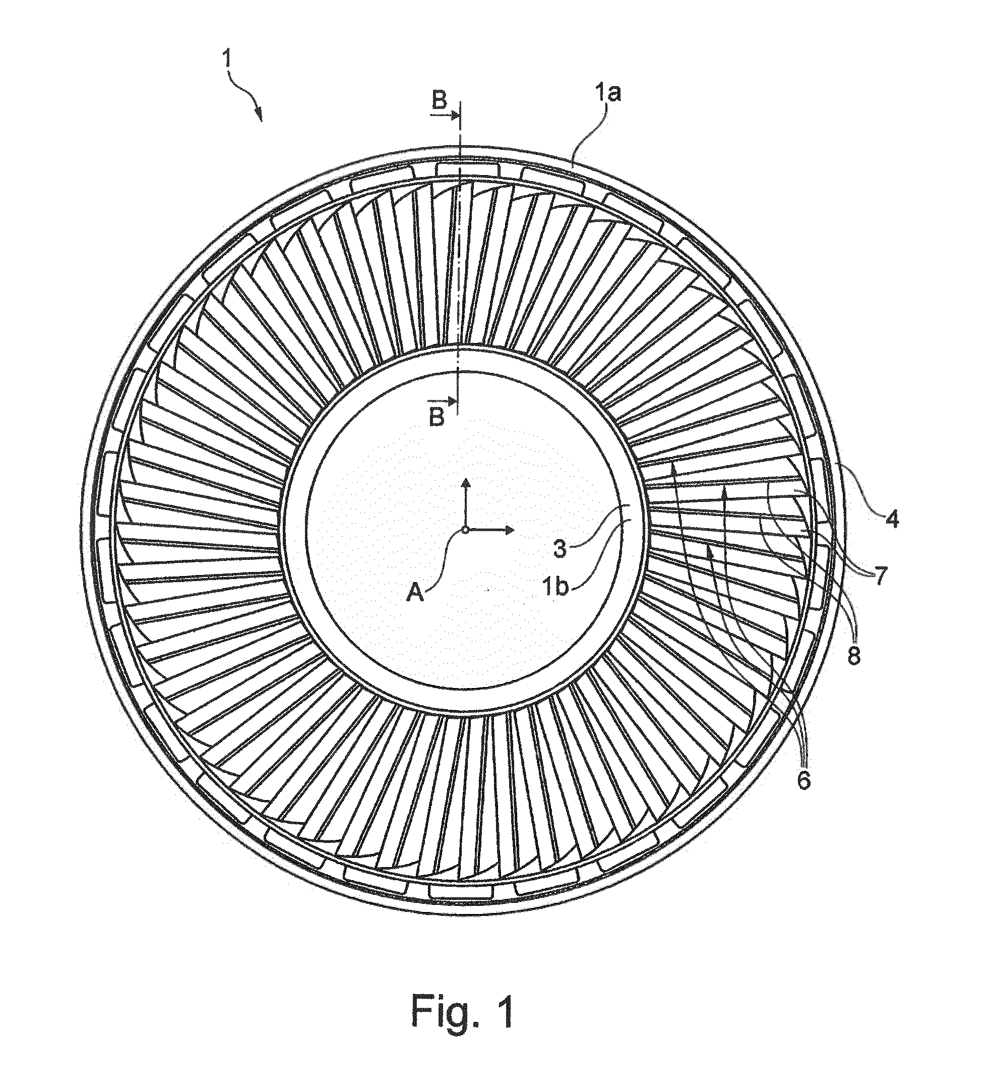 Method for manufacturing a stage of a steam turbine