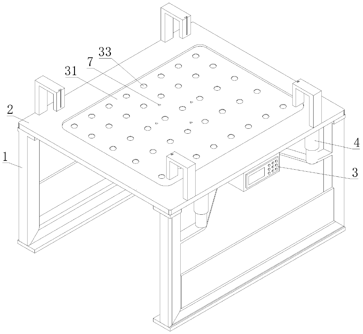 Liquid crystal screen surface liquid leakage detection device and method