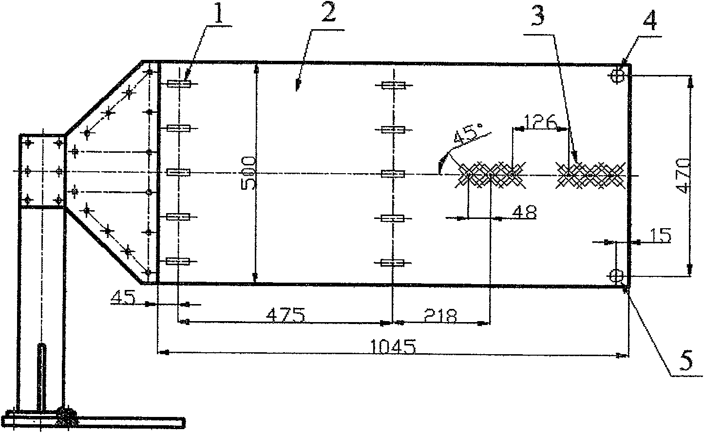 Flexible cantilever plate vibration control set and control method based on acceleration sensor