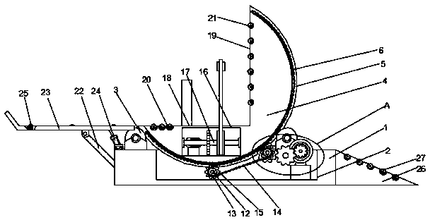 Turnover device for electromechanical device installation