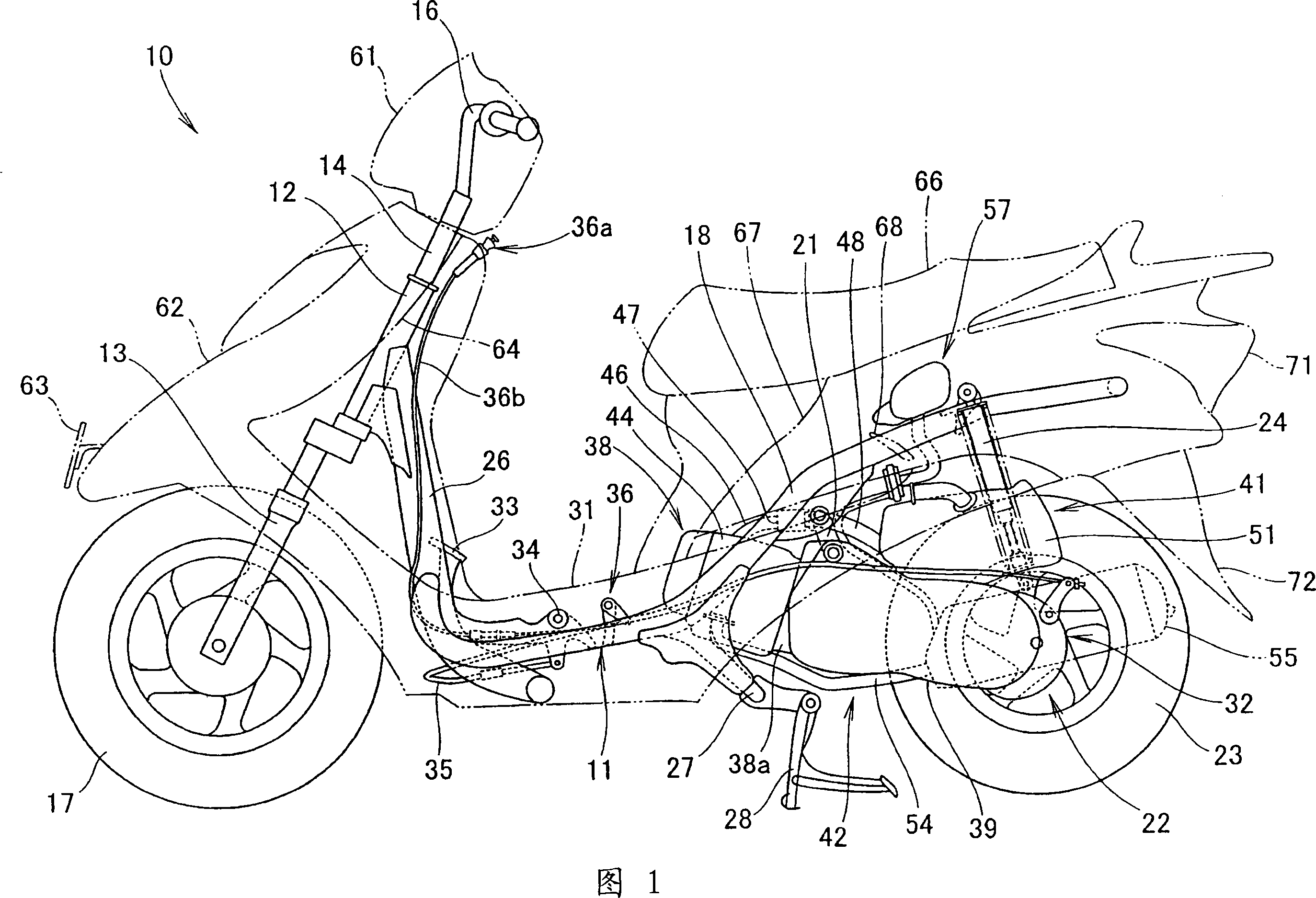 Foot brake structure for minisize motorcycle