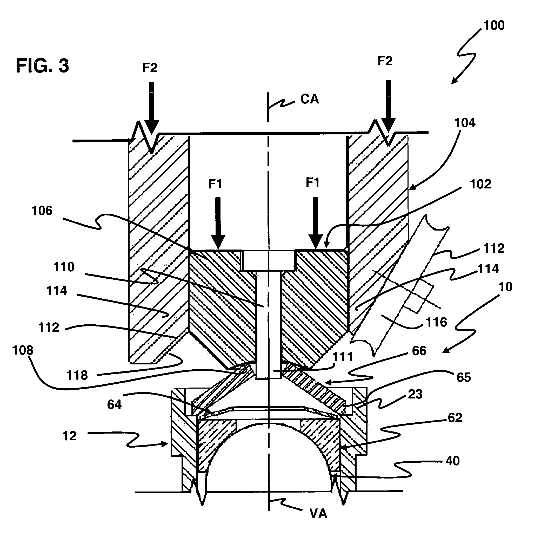 Method and apparatus for clearance adjusting cover plate closure