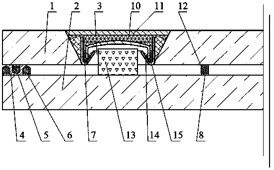 Planar tempered vacuum glass edge-sealed by using sealing strips and with getter, and preparation method thereof