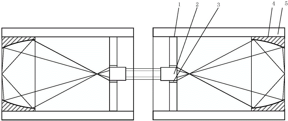 Diafocal point positioning-free type dual-ellipsoid imaging device