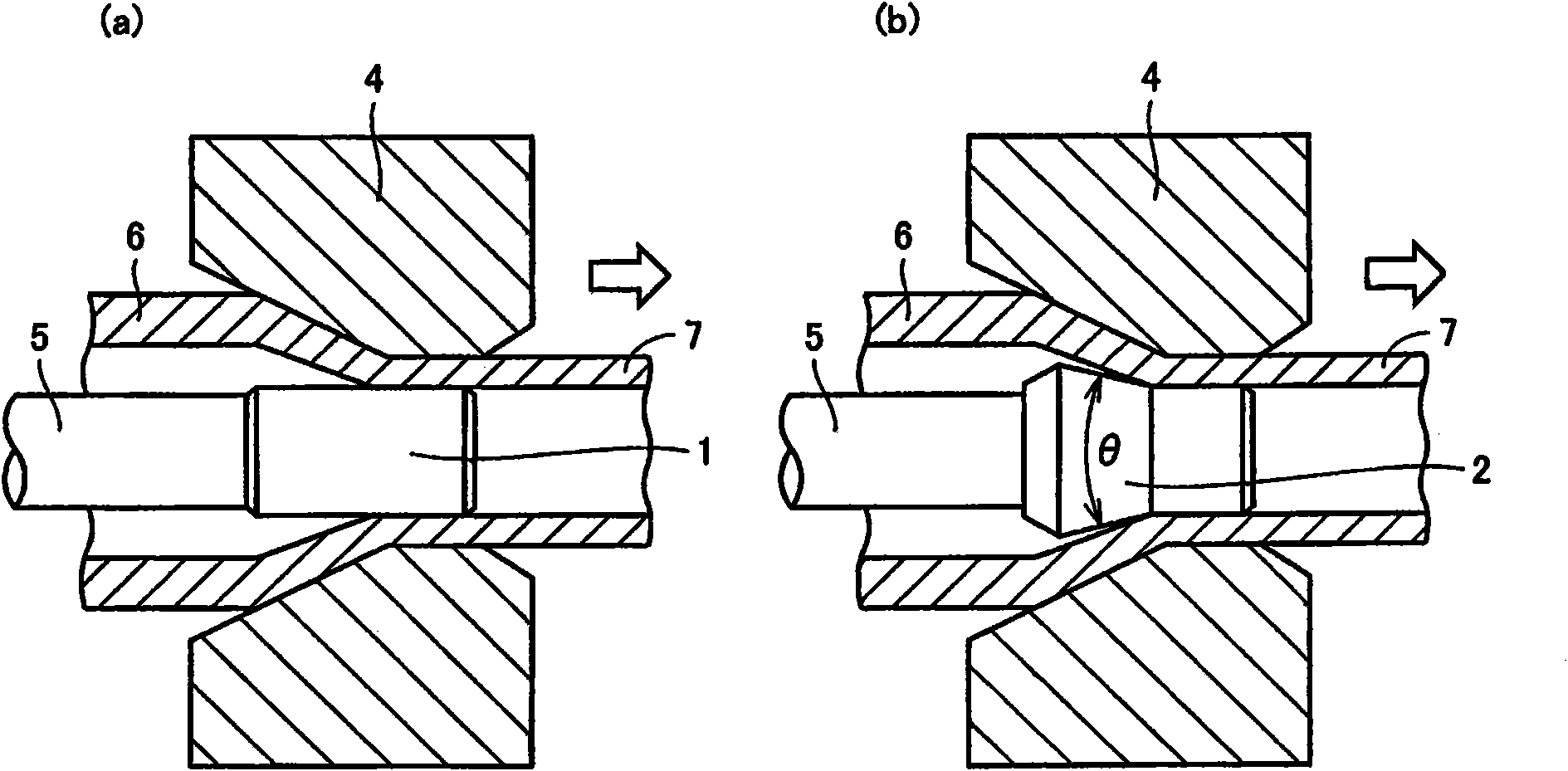 Drawing plug of pipe material and drawing method employing the plug