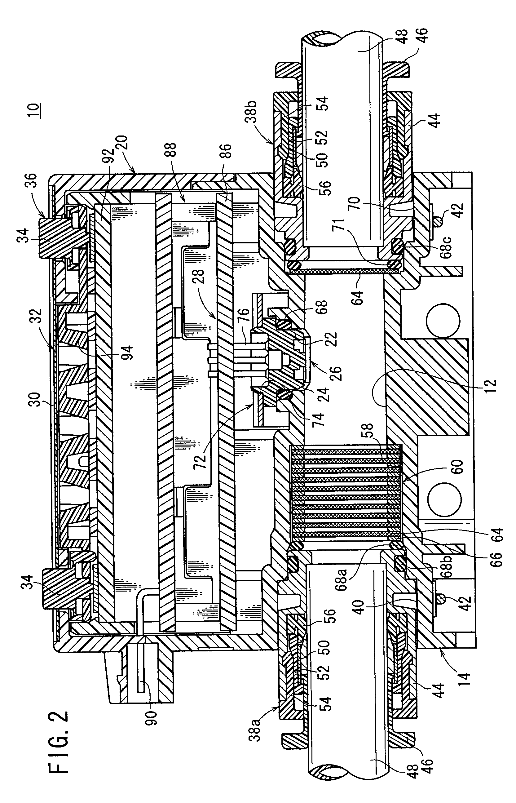 Flow meter with a rectifying module having a plurality of mesh members