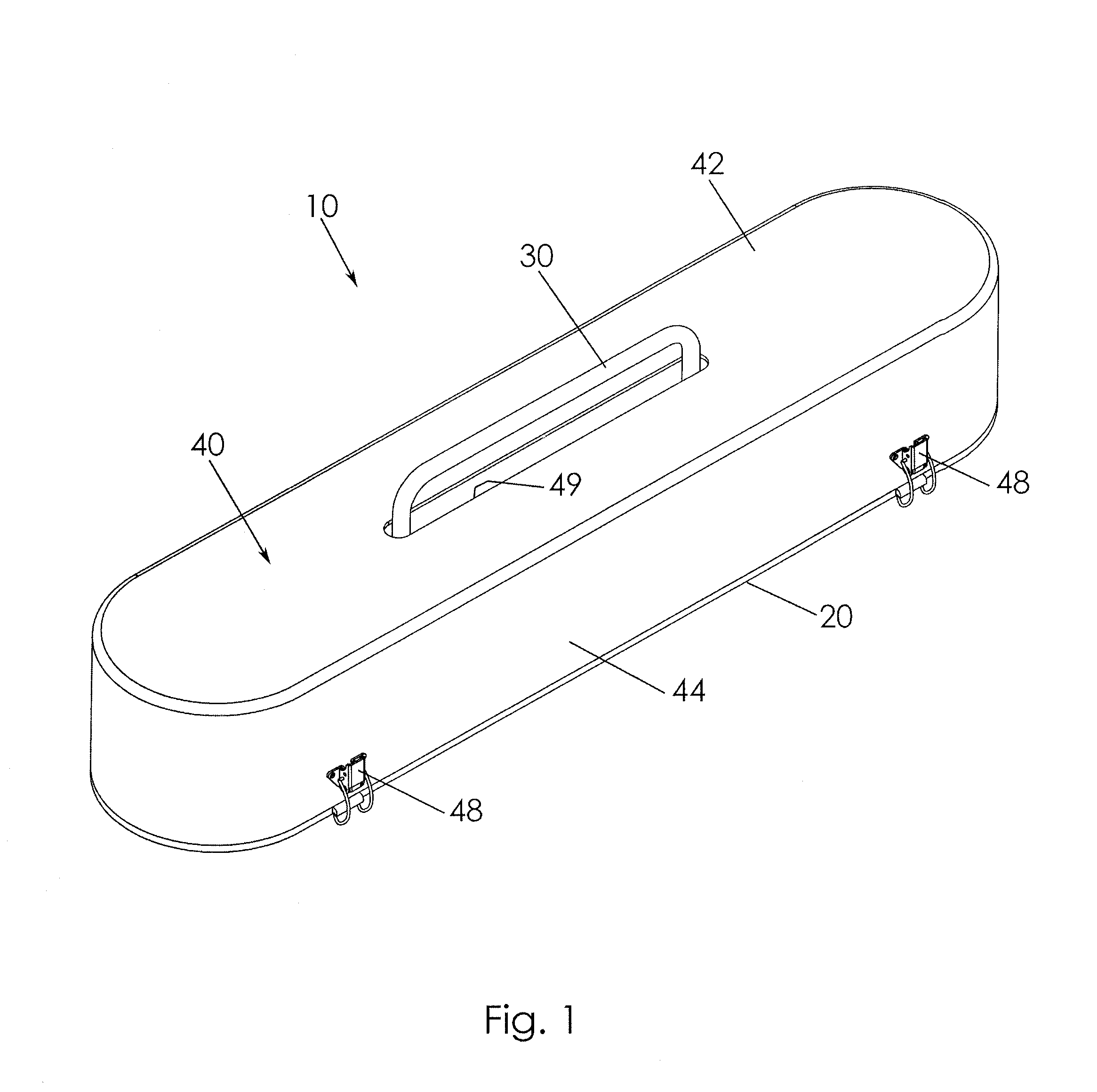 Length-adjustable chain carrying device