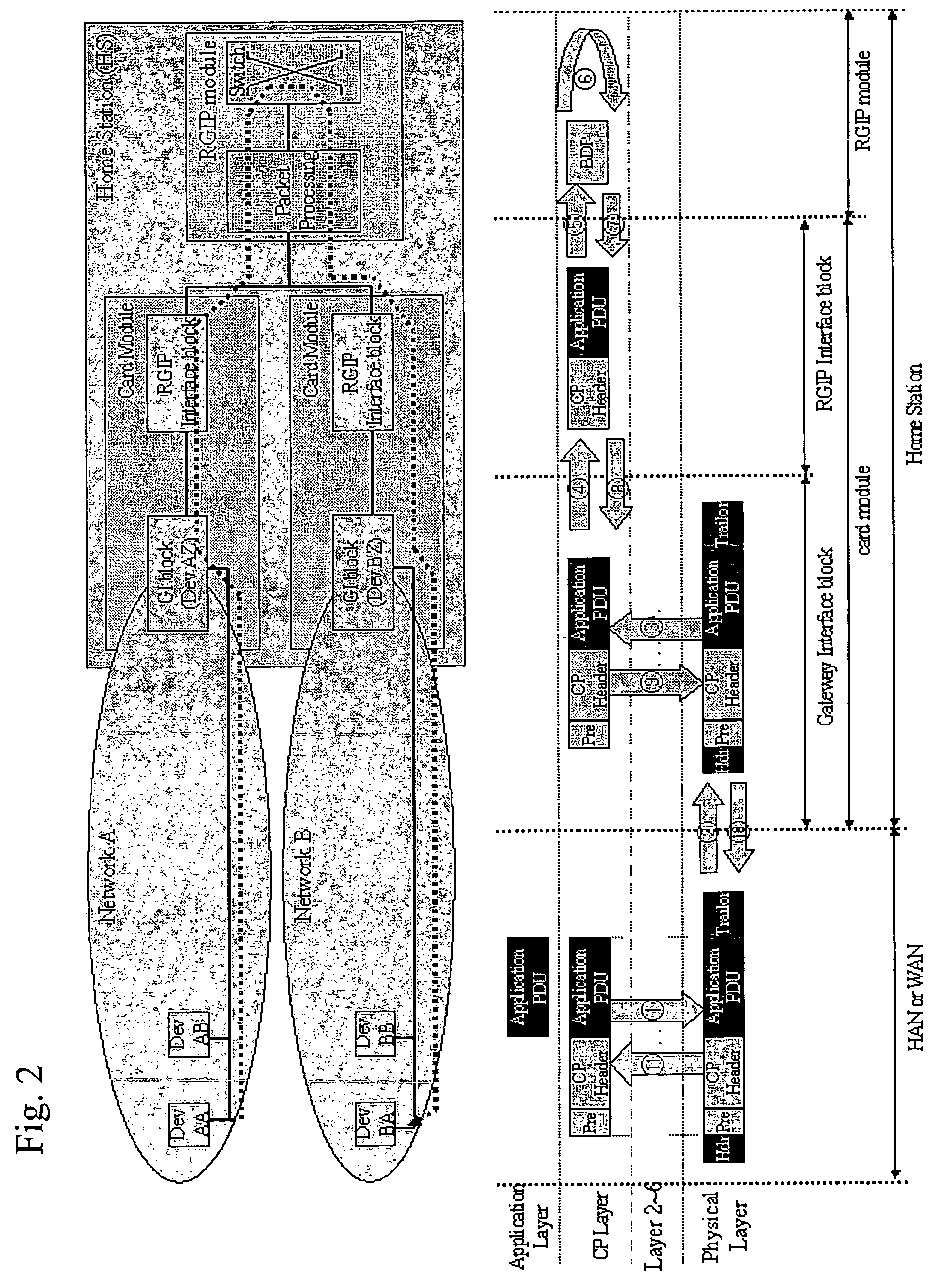 Common protocol layer architecture and methods for transmitting data between different network protocols and a common protocol packet