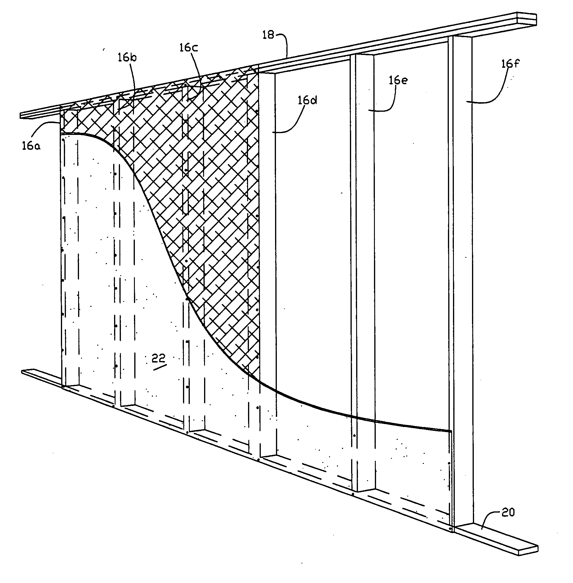 Method of framing a building shear wall structure compatible with conventional interior or exterior finishing materials and subsurface panel for use therewith