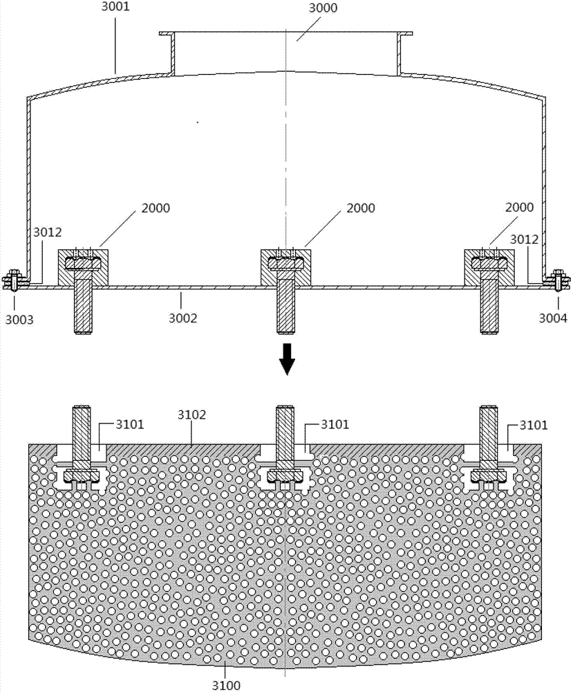 Closed-hole foamed aluminum component being easy to install and preparation method thereof