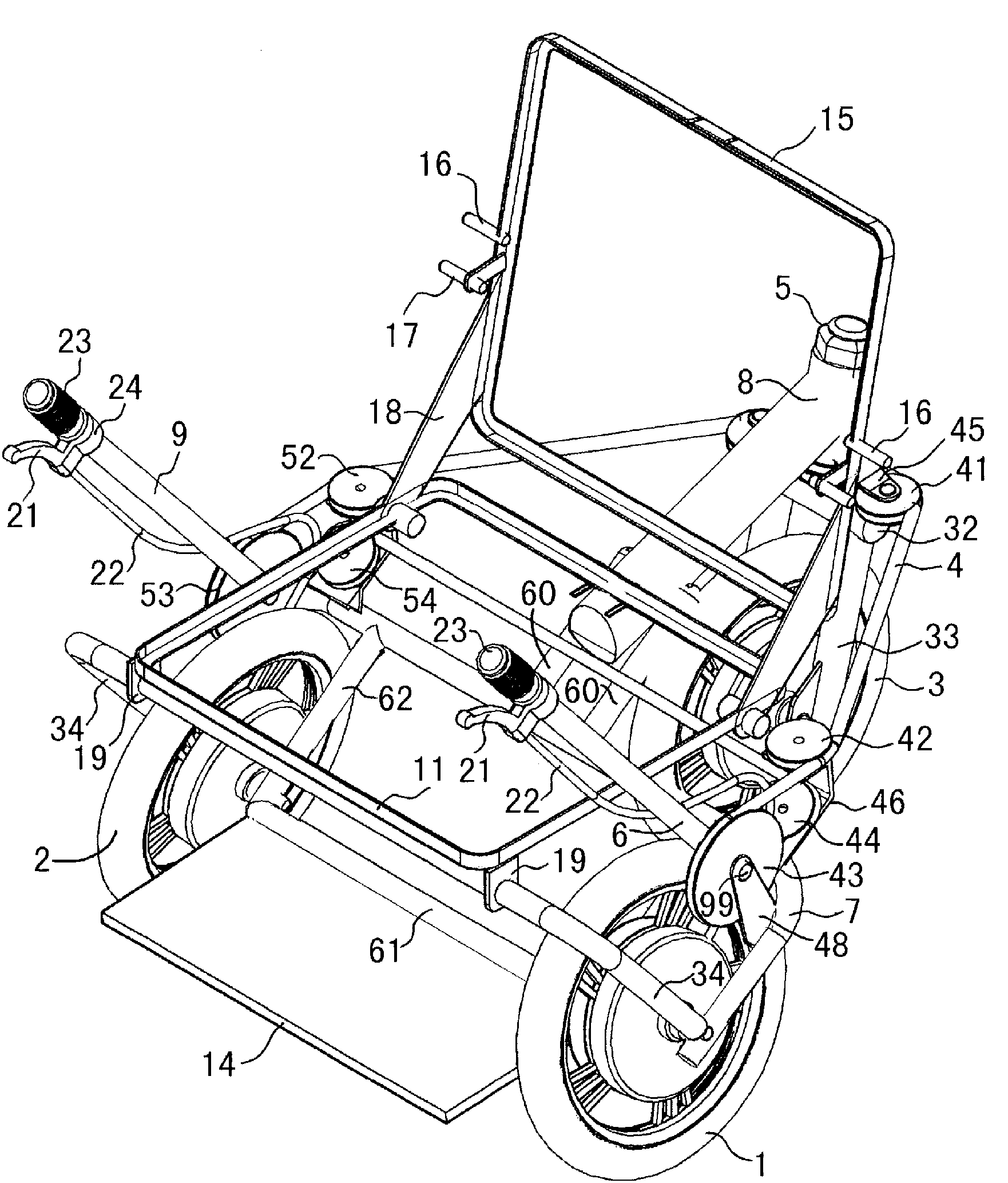 Electric wheelchair and steering control device thereof