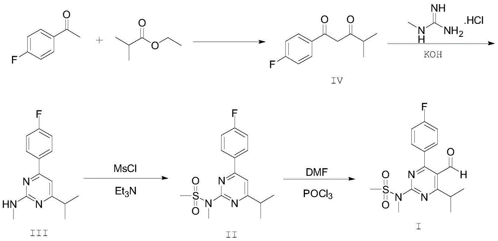Preparation method of rosuvastatin calcium key intermediate