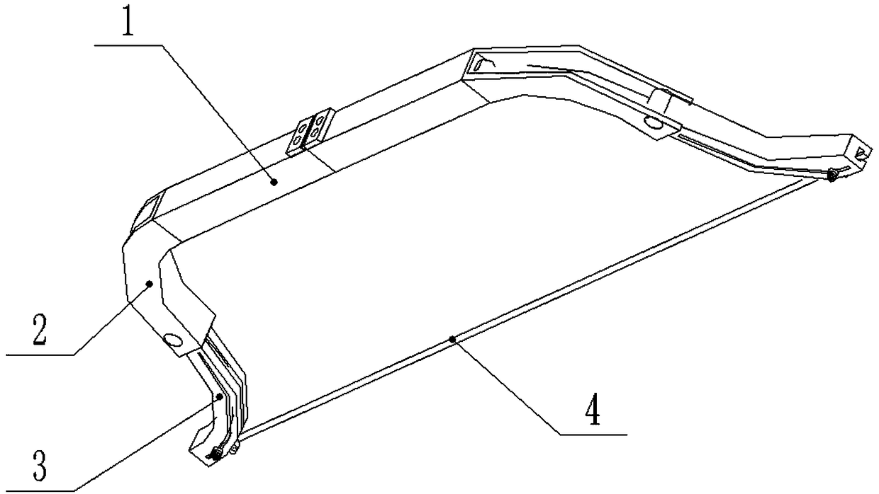 Folding type adjustable-tension reflex bow