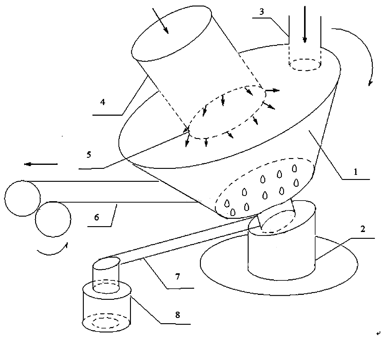 Caprolactam crystallizing device and using method