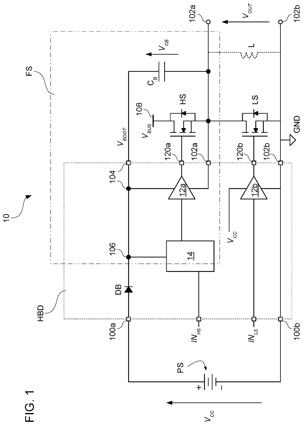 Driver circuit, corresponding device and method of operation