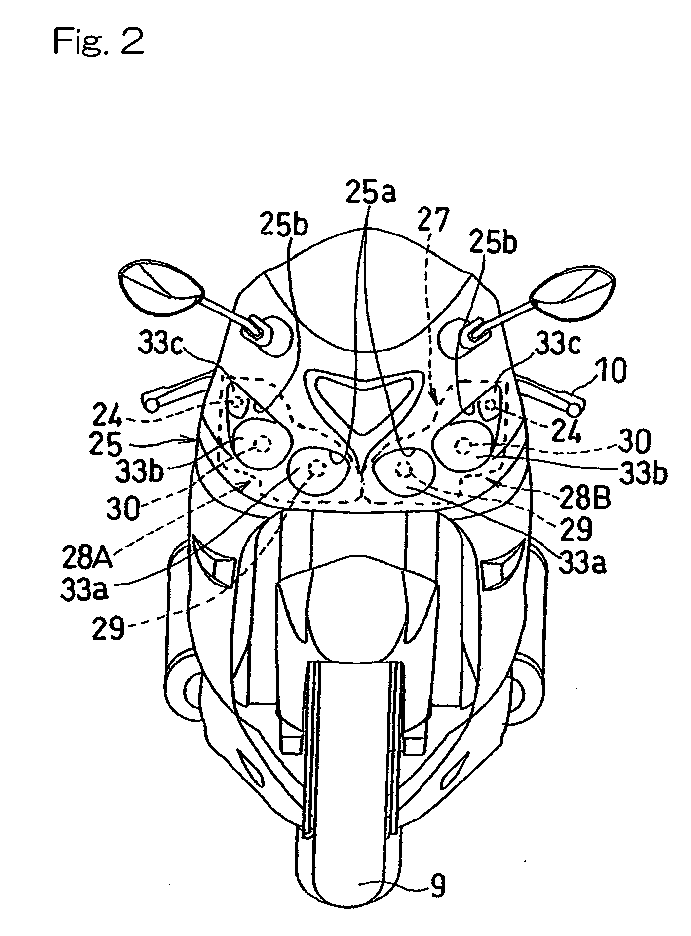 Vehicle headlight assembly and motorcycle utilizing the same