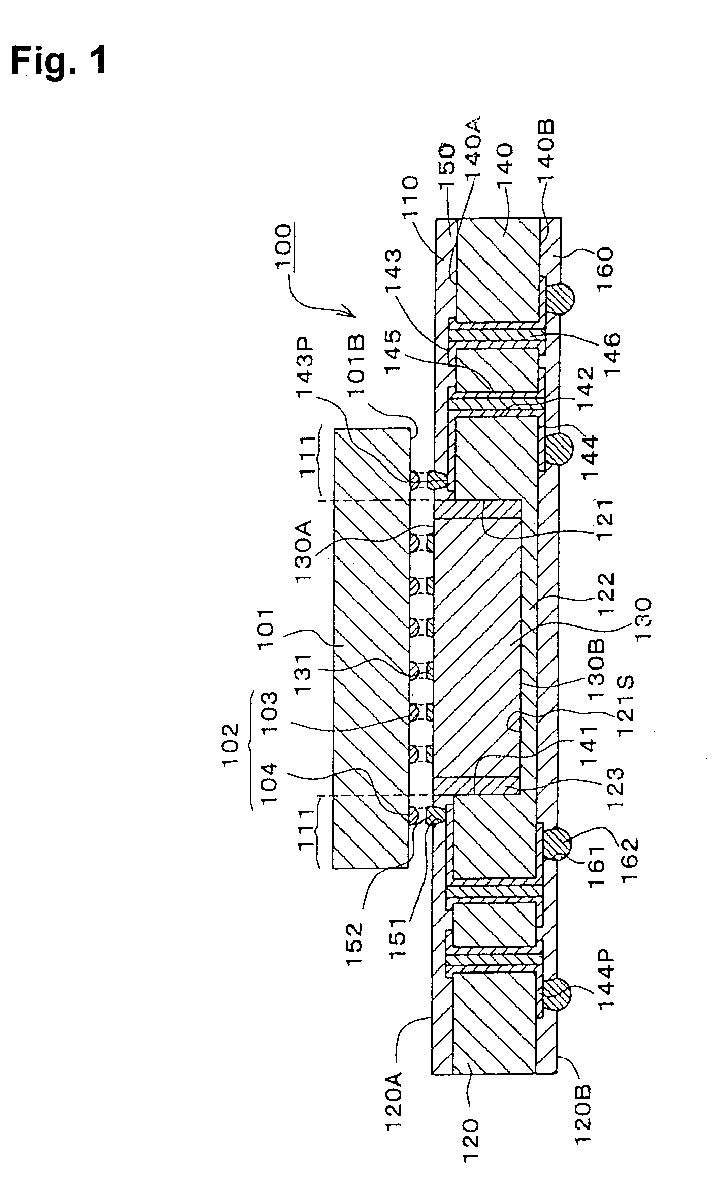 Capacitor-built-in type printed wiring substrate, printed wiring substrate, and capacitor