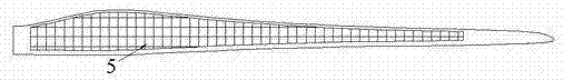 Megawatt-grade wind generating set blade capable of carrying out photovoltaic power generation and manufacturing method