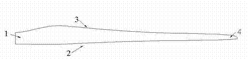 Megawatt-grade wind generating set blade capable of carrying out photovoltaic power generation and manufacturing method