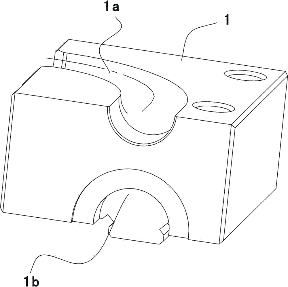 Forming method of special-shaped pipe end and special-shaped clamping mold used