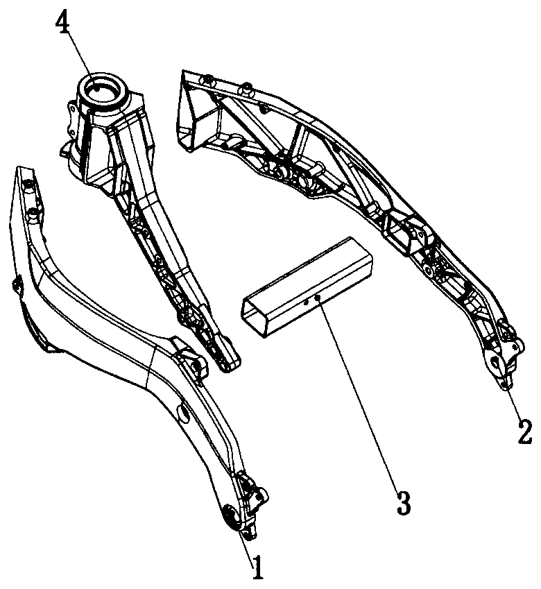 Integrated frame and manufacturing method thereof