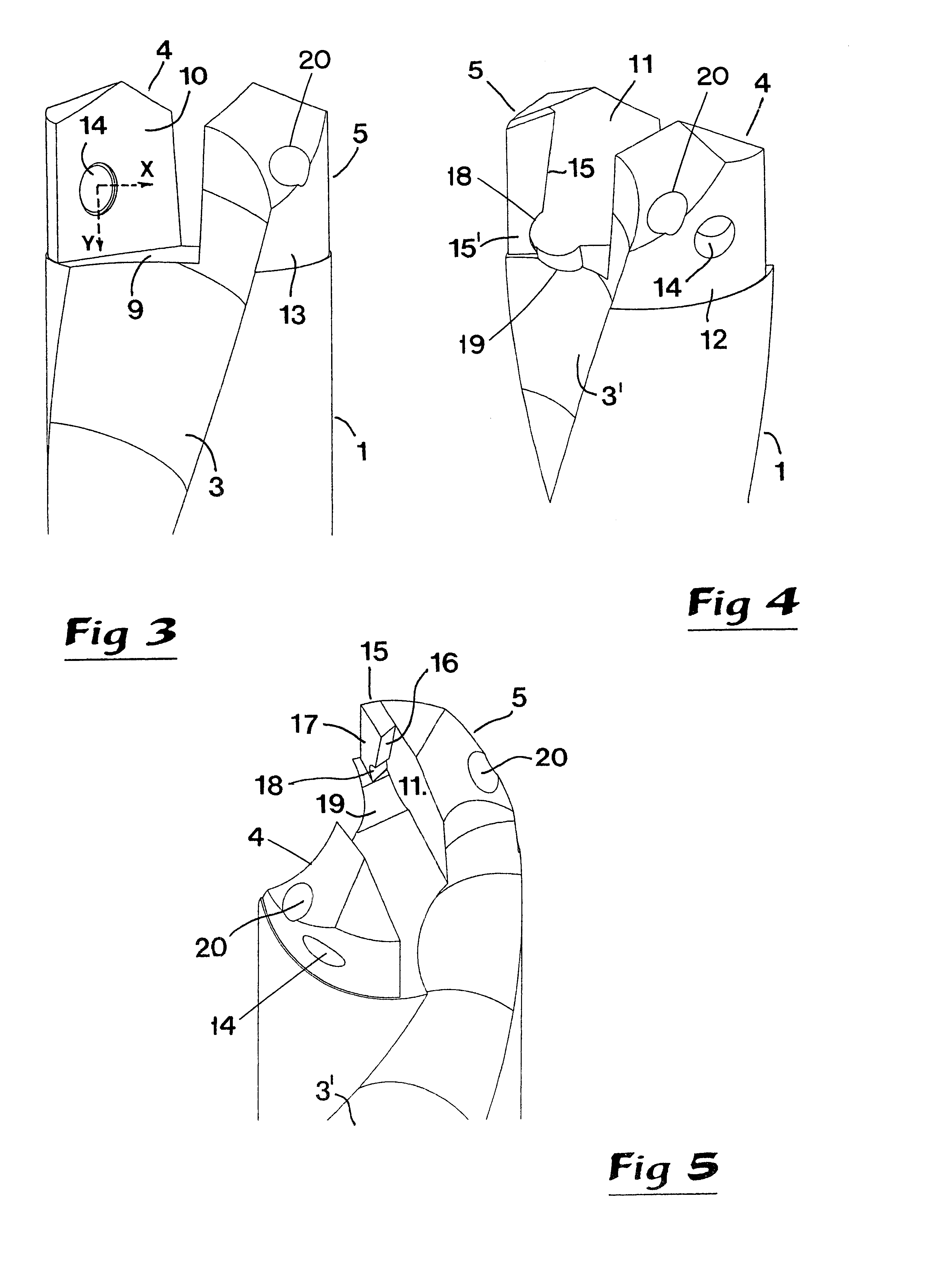 Drilling tool including a shank and a cutting body detachably secured thereto