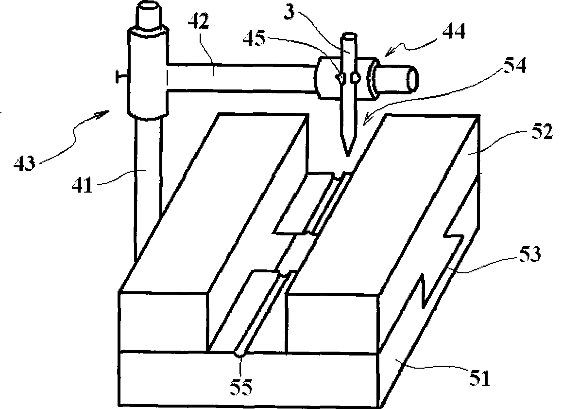 Line drawing tool of permanent magnet