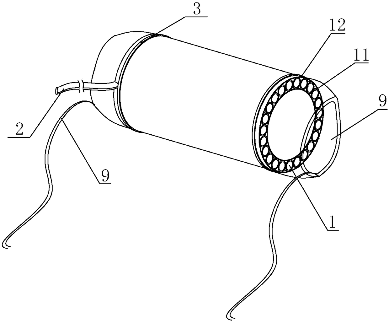 Air-filled channel apparatus for removing tumor specimens from anus after colorectal surgery