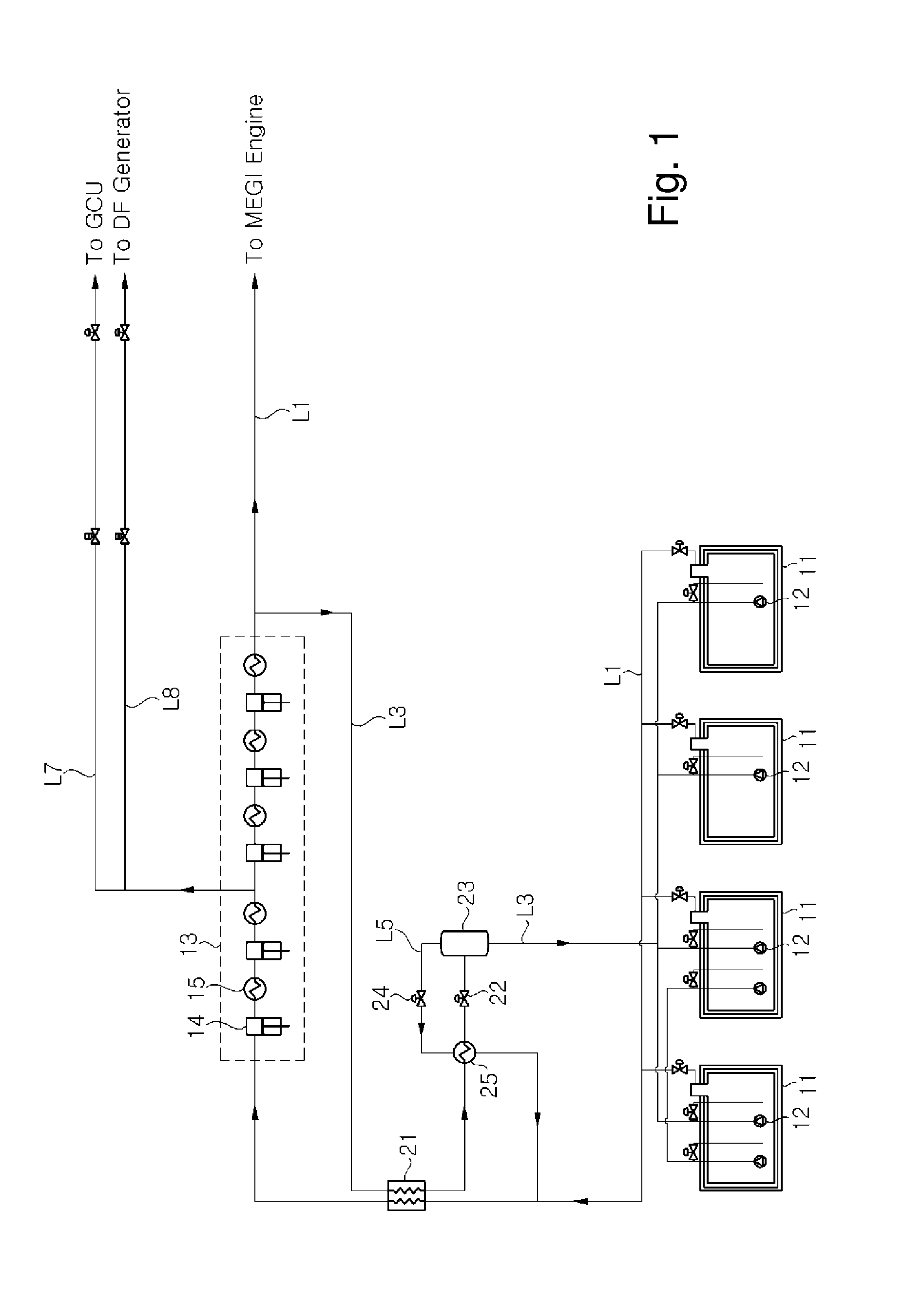 System and method for treating boil-off gas in ship
