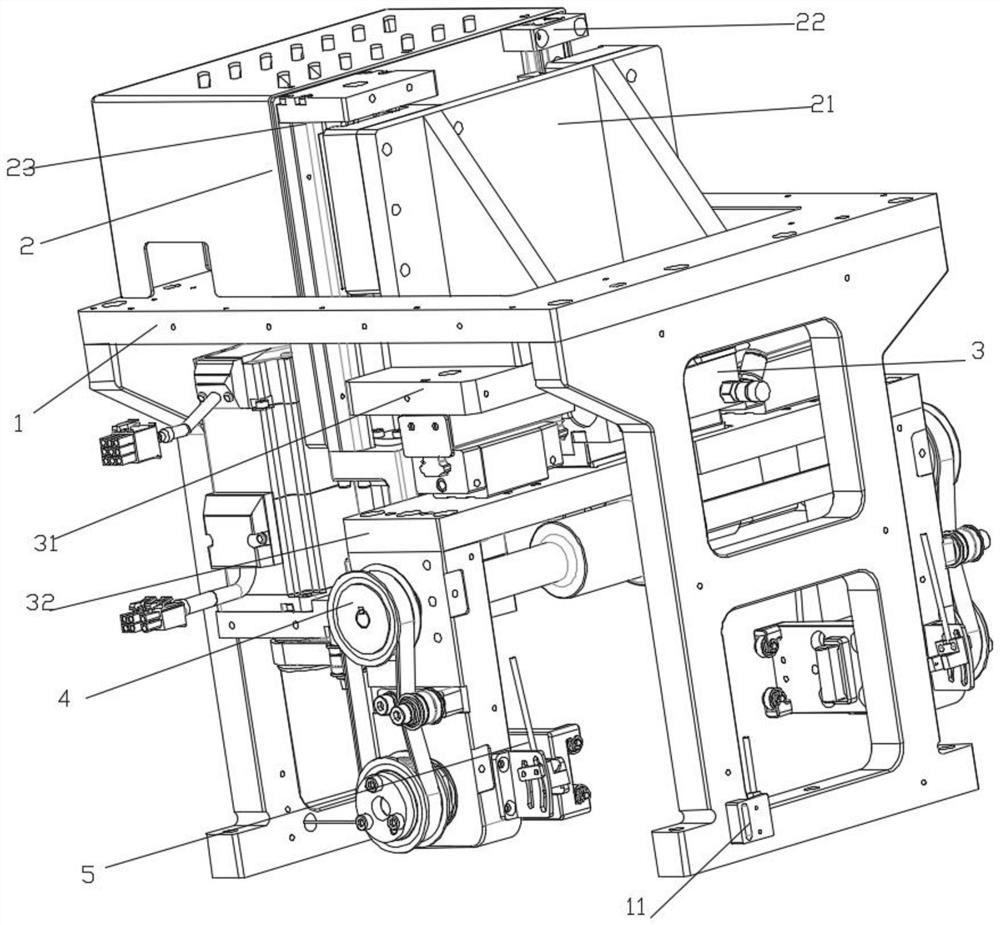 Carrier overturning and clamping mechanism
