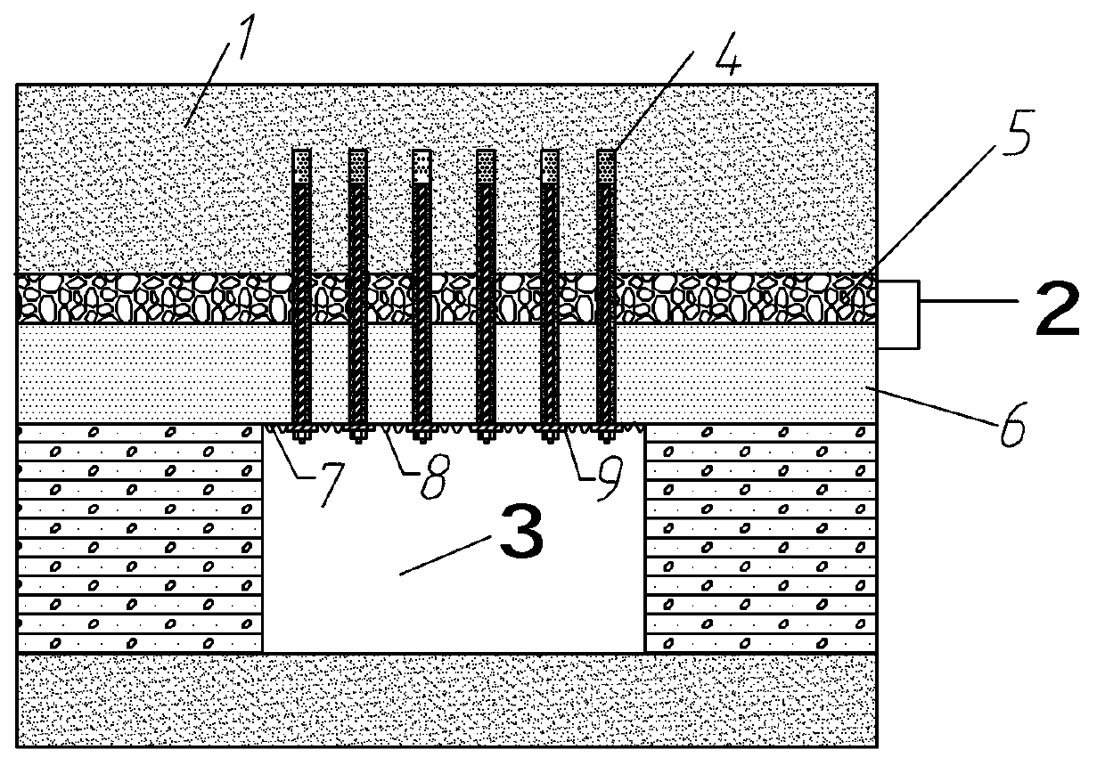 Support method for bolt-grouting composite crushing dynamic-pressure roadway soft rock roof by high-pre-stressed anchor cable