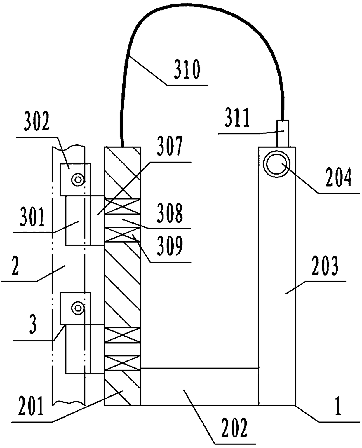 Friction sliding block for high-rise escape device