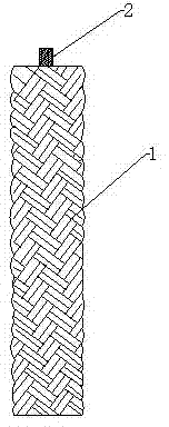 Polyether sulfone fiber compound rope and preparation method thereof
