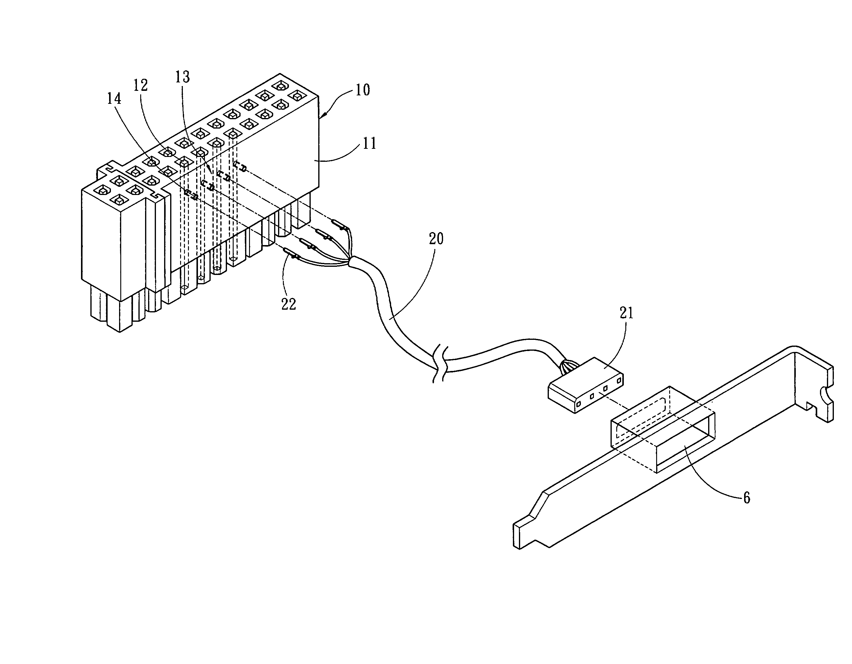 Electric power connector adapting structure