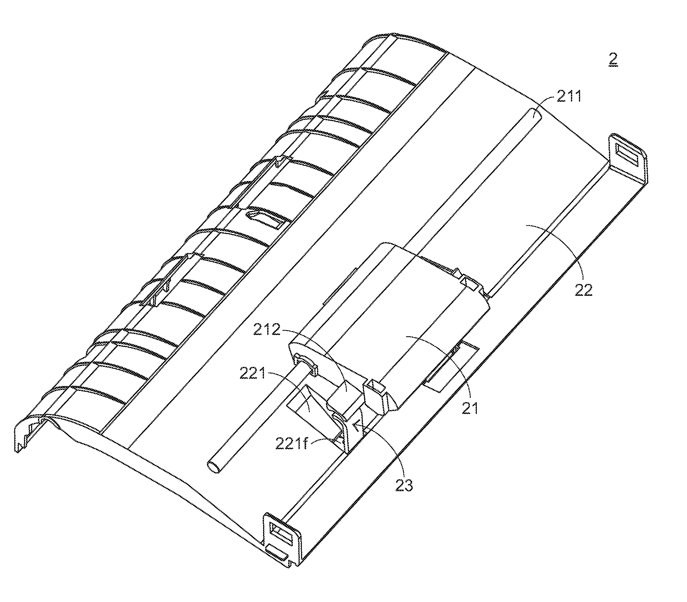 Sheet stopping structure