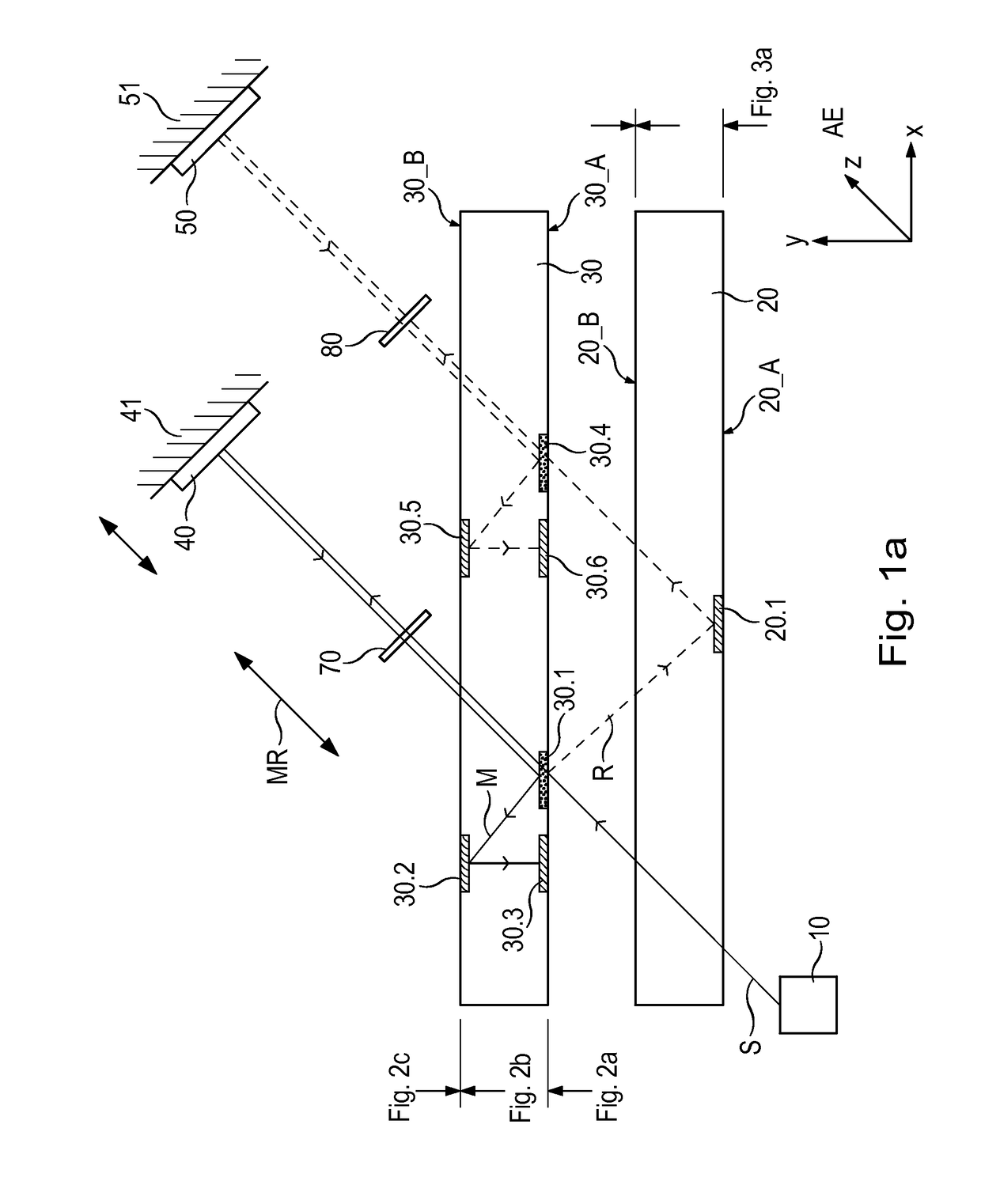 Interferometer having two transparent plates in parallel for making reference and measurement beams parallel