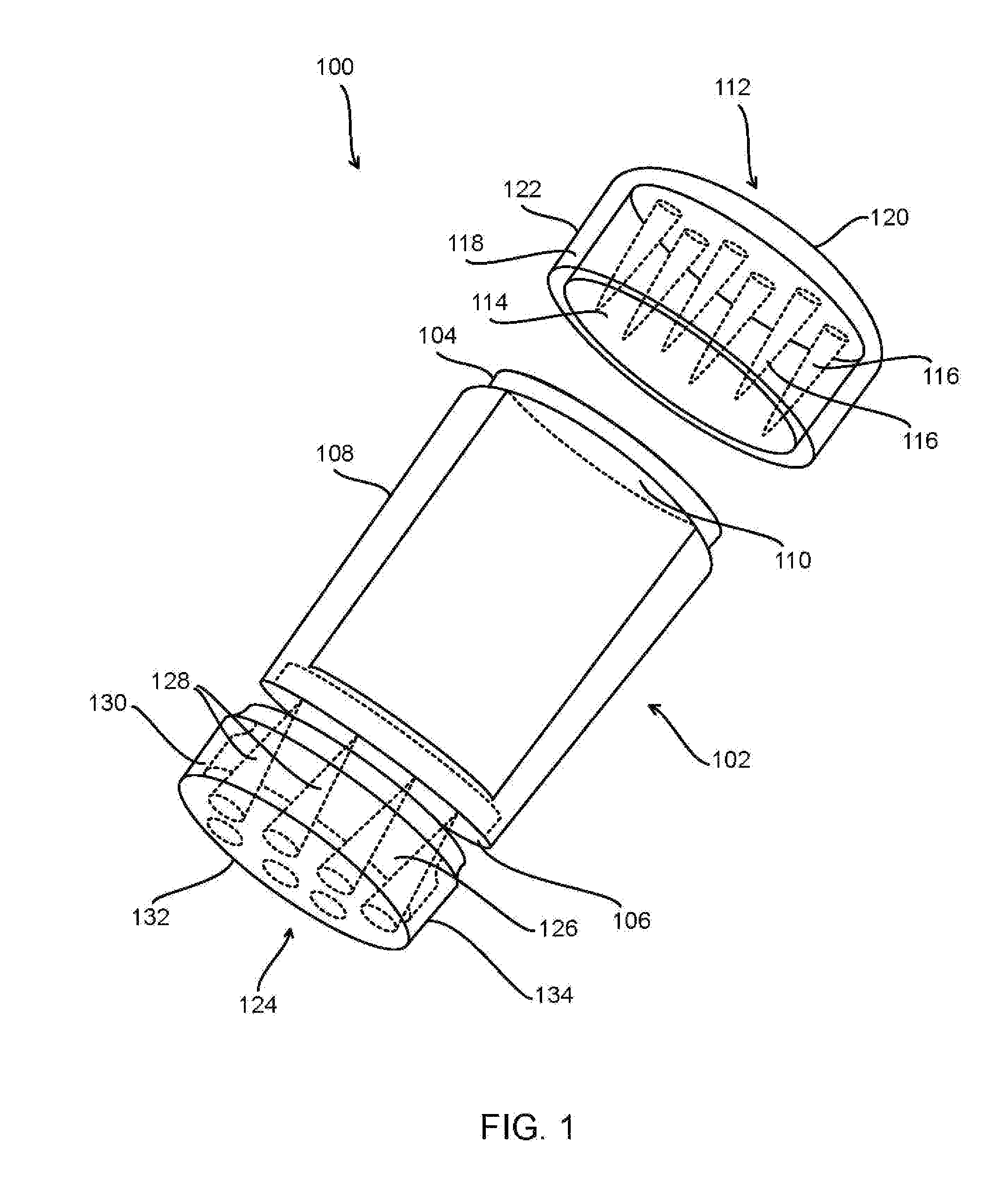 Device and Method for Airtight Storage and Grinding of Herbs