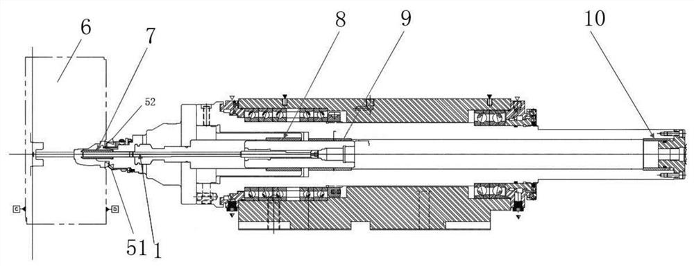 A hydraulic boring head for machining conduits of engine cylinder head seat rings