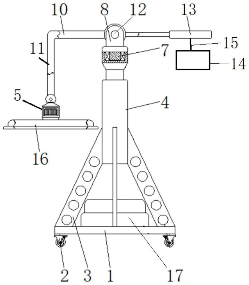 Road engineering concrete vibrating device