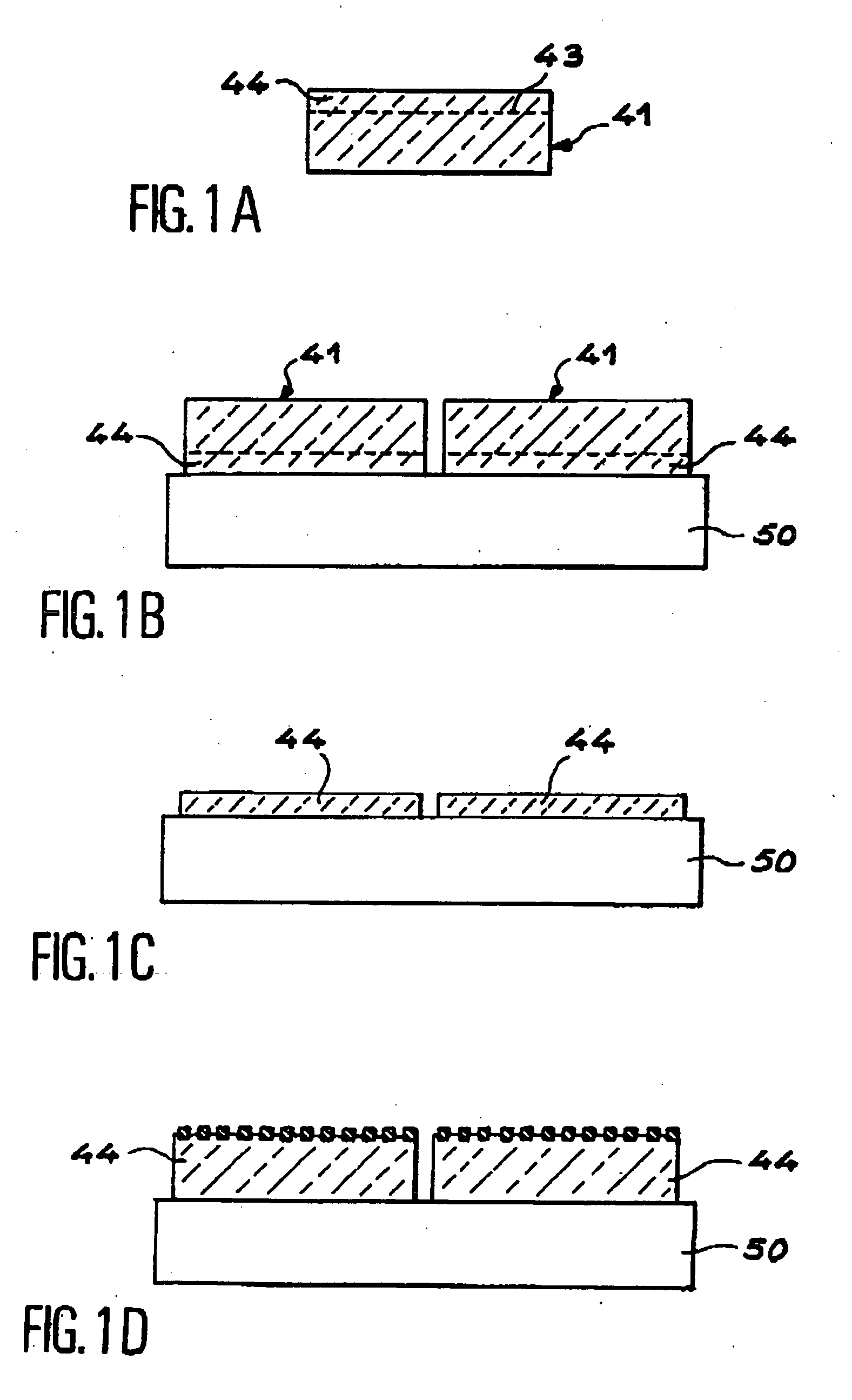 Intermediate suction support and its utilisation for producing a thin film structure