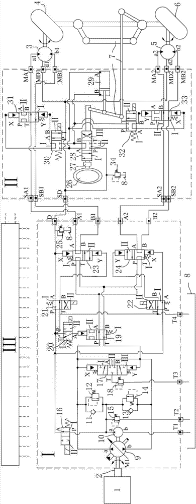 Hydraulic hub motor assisted differential power steering