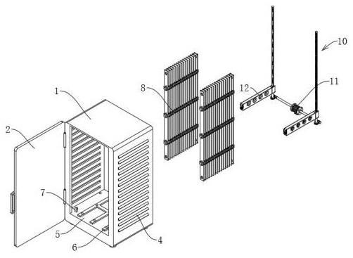 A kind of installation cabinet for 5g communication equipment