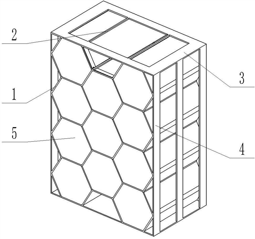 A modular honeycomb building that can be assembled quickly