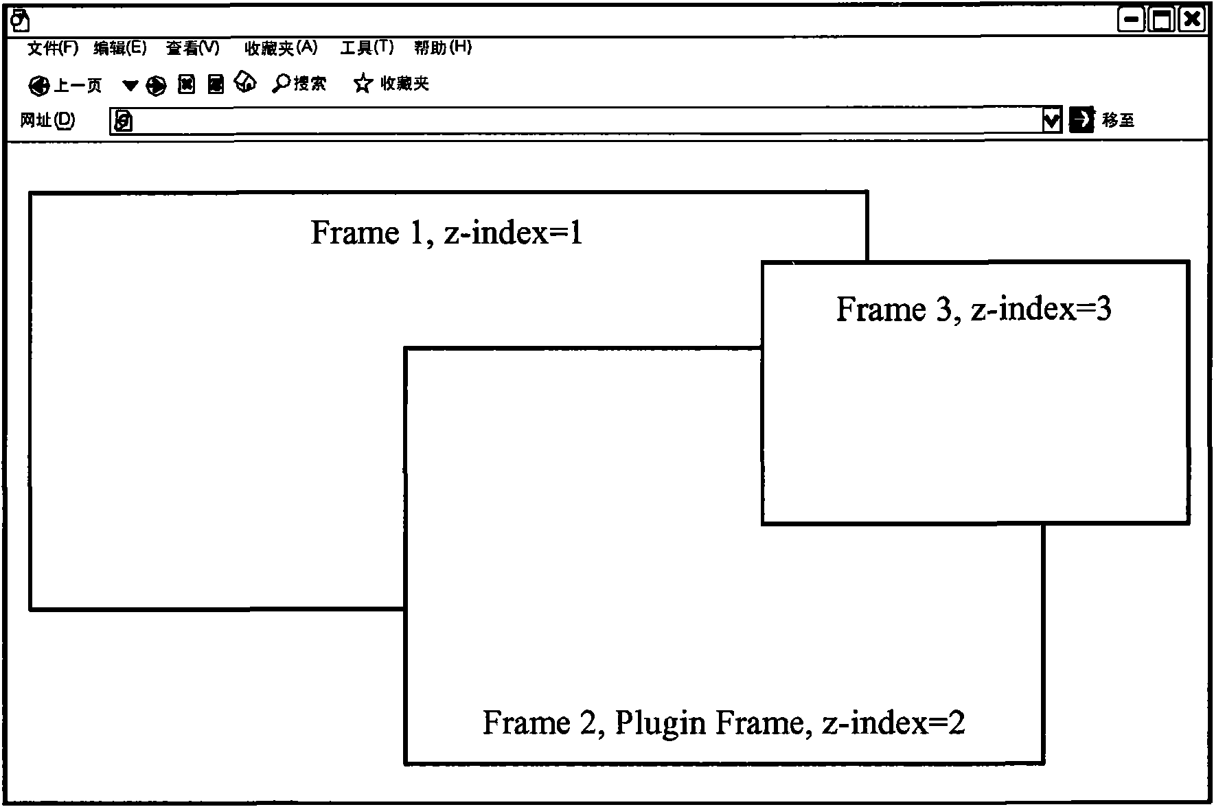 Method for presenting plug-in program page frame in webpage browser as well as computer device