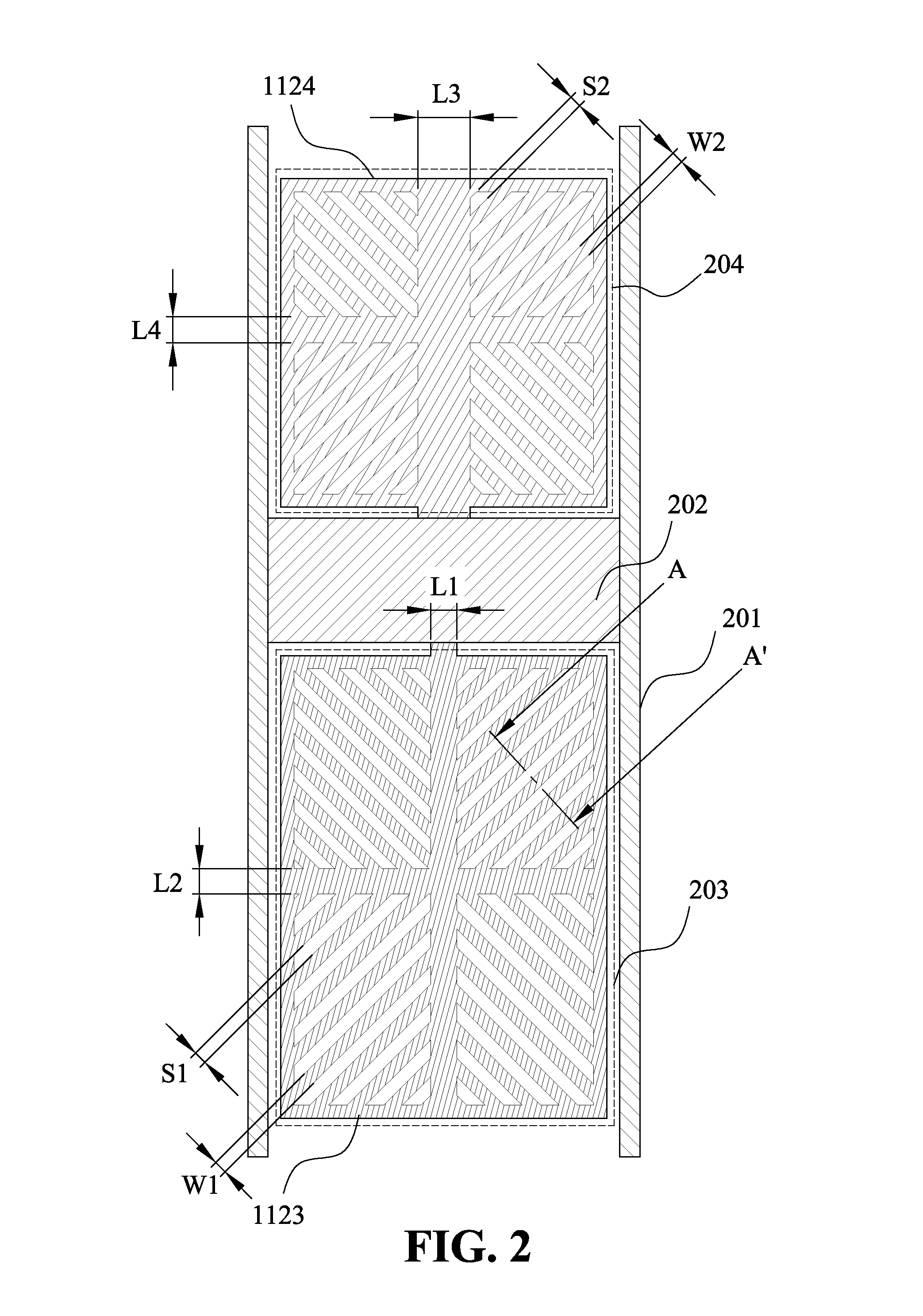 Liquid crystal display device having at least three electrodes in each pixel area
