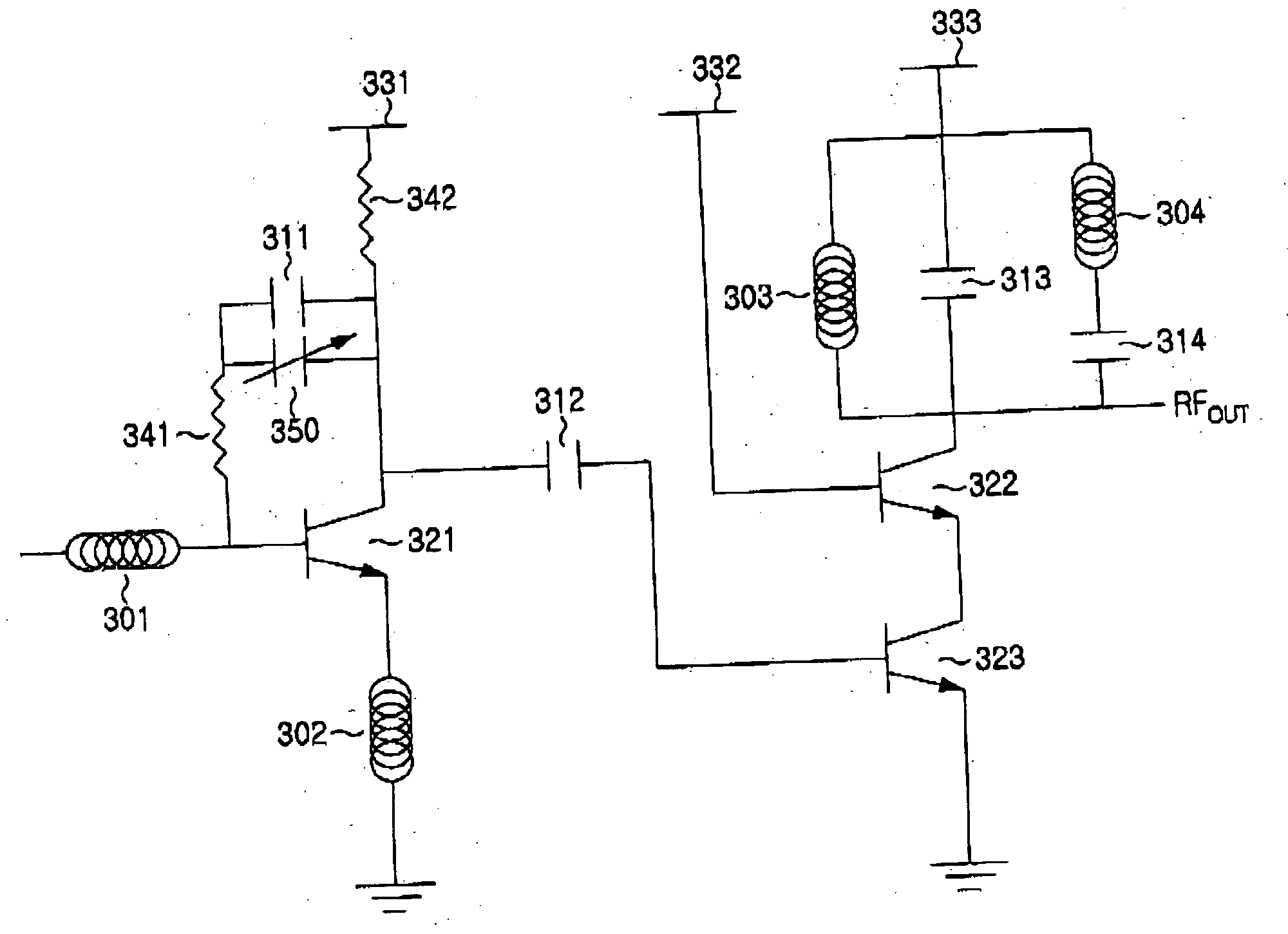 Input matching circuit for multiband low noise amplifier