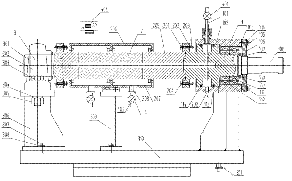 A device for testing the outlet flow rate of the main oil passage of a planetary transmission mechanism